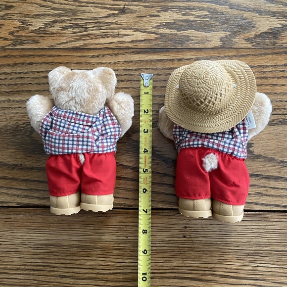 Vintage Furskins Boone 1986 Small Teddy Bear Plush Stuffed Animal (Lot of 2) - Picture 2 of 3